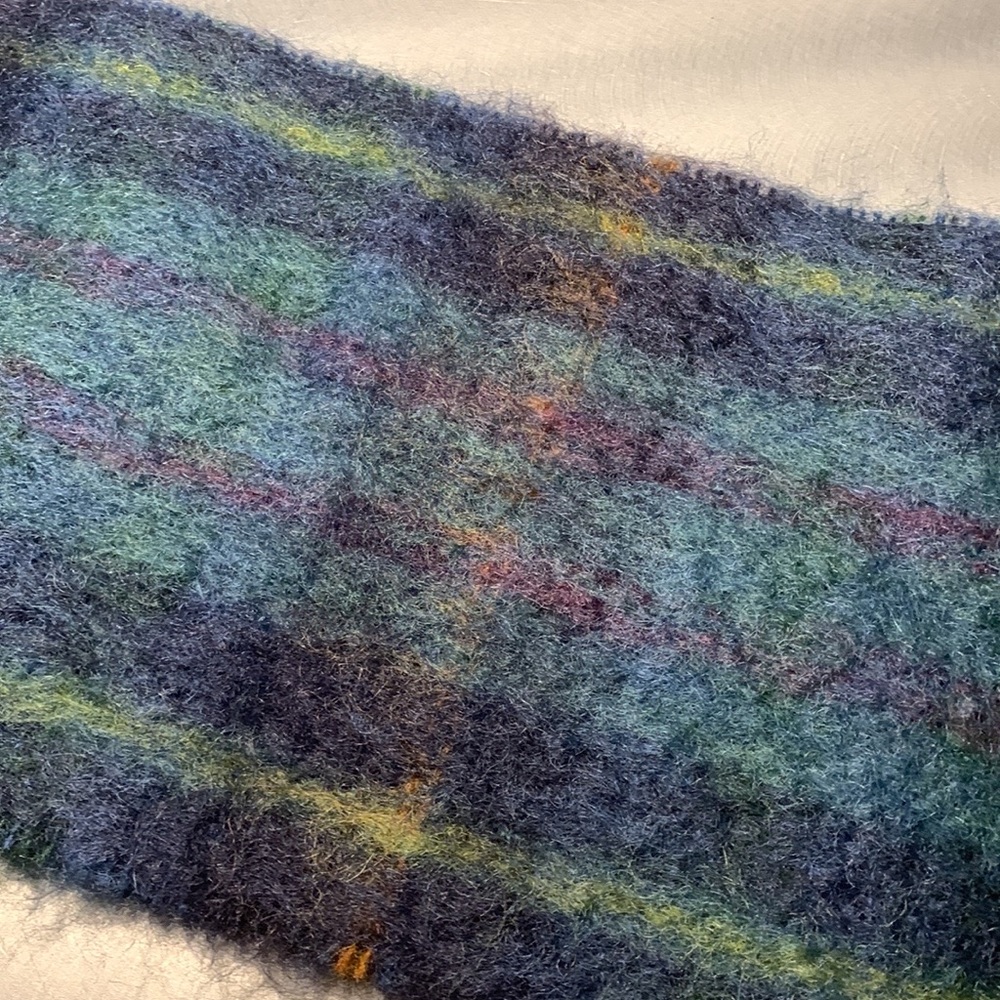 Teal Mohair Scarf from Scotland NWOT - Picture 3 of 3